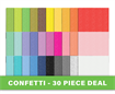 CONFETTI-30 PIECE DEAL