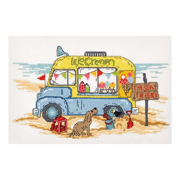 PERMIN Cross Stitch Kit  30 x 20cm - Ice Cream Truck