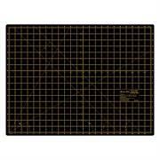 HEMLINE GOLD - A2 Cutting Mat 60 X 45Cmlarge black w gold print
