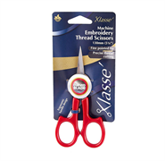 Klasse Scissors - Embroidery 5 1/8" - Curved Tip Red Randle