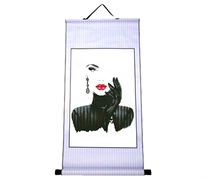 DIAMOND DOTZ - Scroll - Lady In Black 112 x 49cm