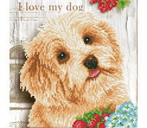 DIAMOND DOTZ - I Love My Dog - 30.5 x 30.5cm (12 x 12in)
