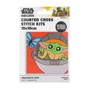 Star Wars Counted Cross Stitch Kit 10 x 10cm - Grogu