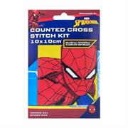Marvel Counted Cross Stitch Kit 10 x 10cm - Spiderman