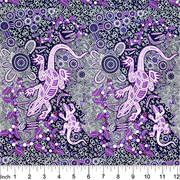 M&S Textiles Australia - Man & Goanna Violet