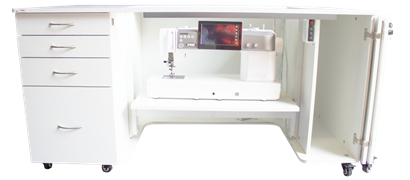 Horn - Tasman Electric Lift Sewing Cabinet/Table for Large Machines (Flat Packed)