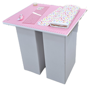 Horn Portable Fabric Cutting Table - Size W35in x D30in x H36in Incl. Cutting Mat