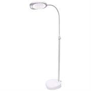 Arch LED Magnifier Floor/Desk Lamp with Tray White