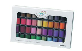 Brother Accessory: Thread Set - Satin 40 colours (includes all Disney colours)