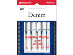 Husqvarna Machine Needles: DENIM 90/100/110, 5-P