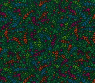 Flannelette Fern Print 150cm width - Bottle Green