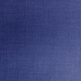 Hobbysew - 100% LINEN 14x14 PLAIN DYED FABRIC 54/56  - NAVY BLUE