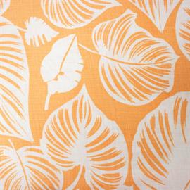 Hobbysew - 100% LINEN 14x14 PRINTED FABRIC - TROPICAL LEAFS 2