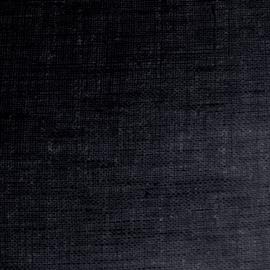 Hobbysew - 100% LINEN 9x9 PLAIN DYED FABRIC - BLACK