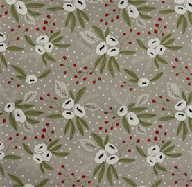 Moda - Christmas Morning - 100% Cotton 110cm - Holly Grey