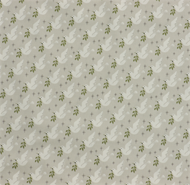 Moda - Christmas Morning - 100% Cotton 110cm - White Doves