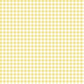 Riley Blake Printed Cotton - Gingham Yellow 112cm