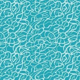Riley Blake Printed Cotton - Dive In Teal 112cm