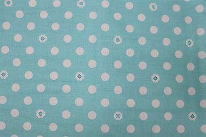 Riley Blake Printed Cotton - Vintage Spots Aqua 112cm