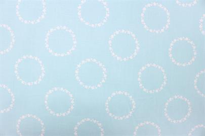 Riley Blake Printed Cotton - Daisy Rings Aqua 112cm