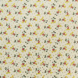 Sew Easy Fabric - Minky Metallic - 100% Polyester - Mickey Beige