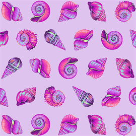 TULA PINK FLORAL REEF - LIL SHELLY - ULTRAVIOLET