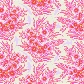 TULA PINK FLORAL REEF - SHADOW SHARKS - DELPHINE