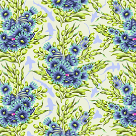 TULA PINK FLORAL REEF - SHADOW SHARKS - MARINE