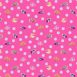 TULA PINK FLORAL REEF - SCHOOL CROSSING - DELPHINE