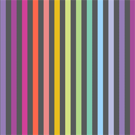 TULA PINK GRAYWORK - DISCO STRIPE - CARBON