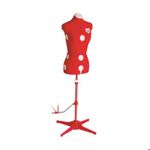 Dressform Dummies - Adjustable Dressform - Mannequin Adjustable - MOD. 150 Red (150 Dress Model)