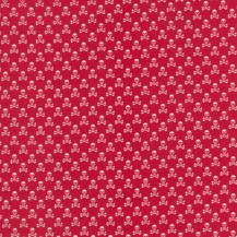 Skulls Printed Cotton - Red