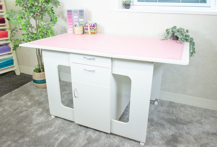 HORN Carrington Cutting Table - White Ash (Flat Packed)