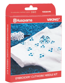Husqvarna Machine Needles: Embroidery Cutwork Needle Kit