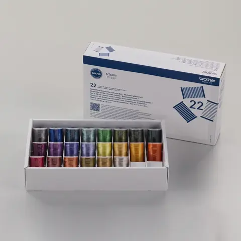 Brother Accessory: Satin Thread Set - 22 Colour
