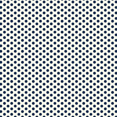 Polked Again - Navy & Cream