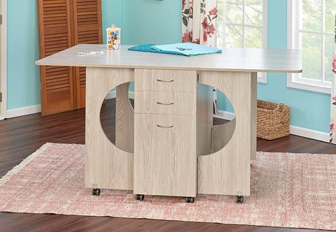 TAILORMADE Cutting Table MK3 95cm Height - Grey Oak (Fully Assembled)