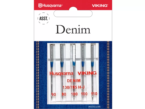 Husqvarna Machine Needles: DENIM 90/100/110, 5-P