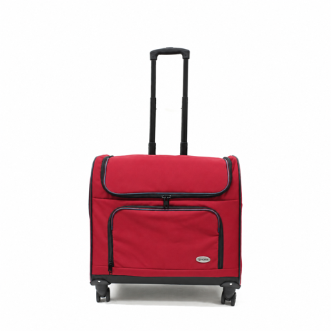 Horn Medium Sewing Machine Trolley Bag - Cherry Red