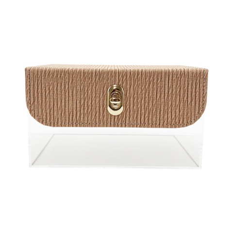 HORN Large Victorian Clearview Case - Caramel Brown