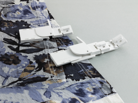 Brother Overlocker Feet: SA221CV Hemming Set (Single/Double Fold) - 2340CV, CV3550