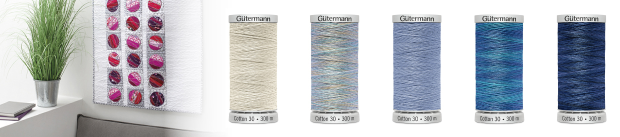 Gutermann Cotton 30 Machine Embroidery Thread 300m