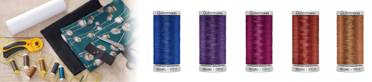 Gutermann Metallic Machine Embroidery Thread 500m