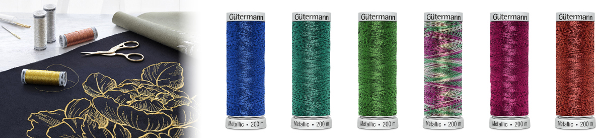 Gutermann Metallic Machine Embroidery Thread 200m