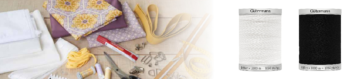 Gutermann Bobbin Machine Embroidery Thread 1000m