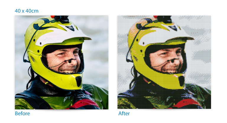 custom Diamond Painting kayak sample